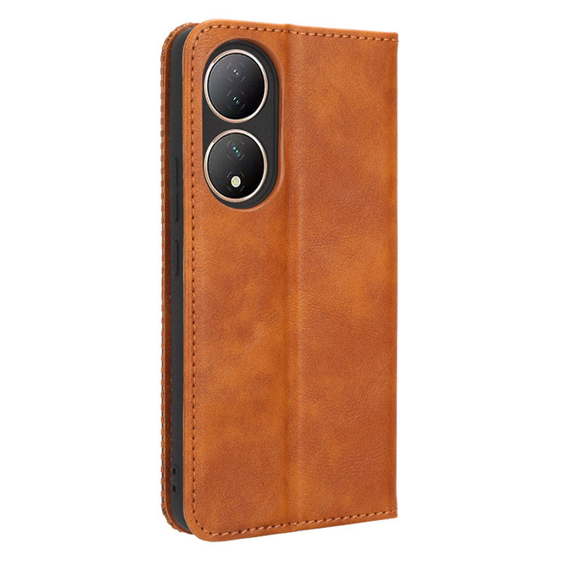 For vivo Y100 5G / T2 5G Magnetic Closing PU Leather Anti-drop Case Stand Wallet Phone Cover
