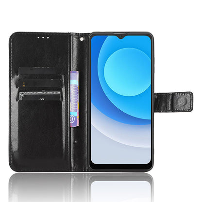 Wallet Case for Blackview A53 / A53 Pro PU Leather Crazy Horse Texture Phone Cover with Stand