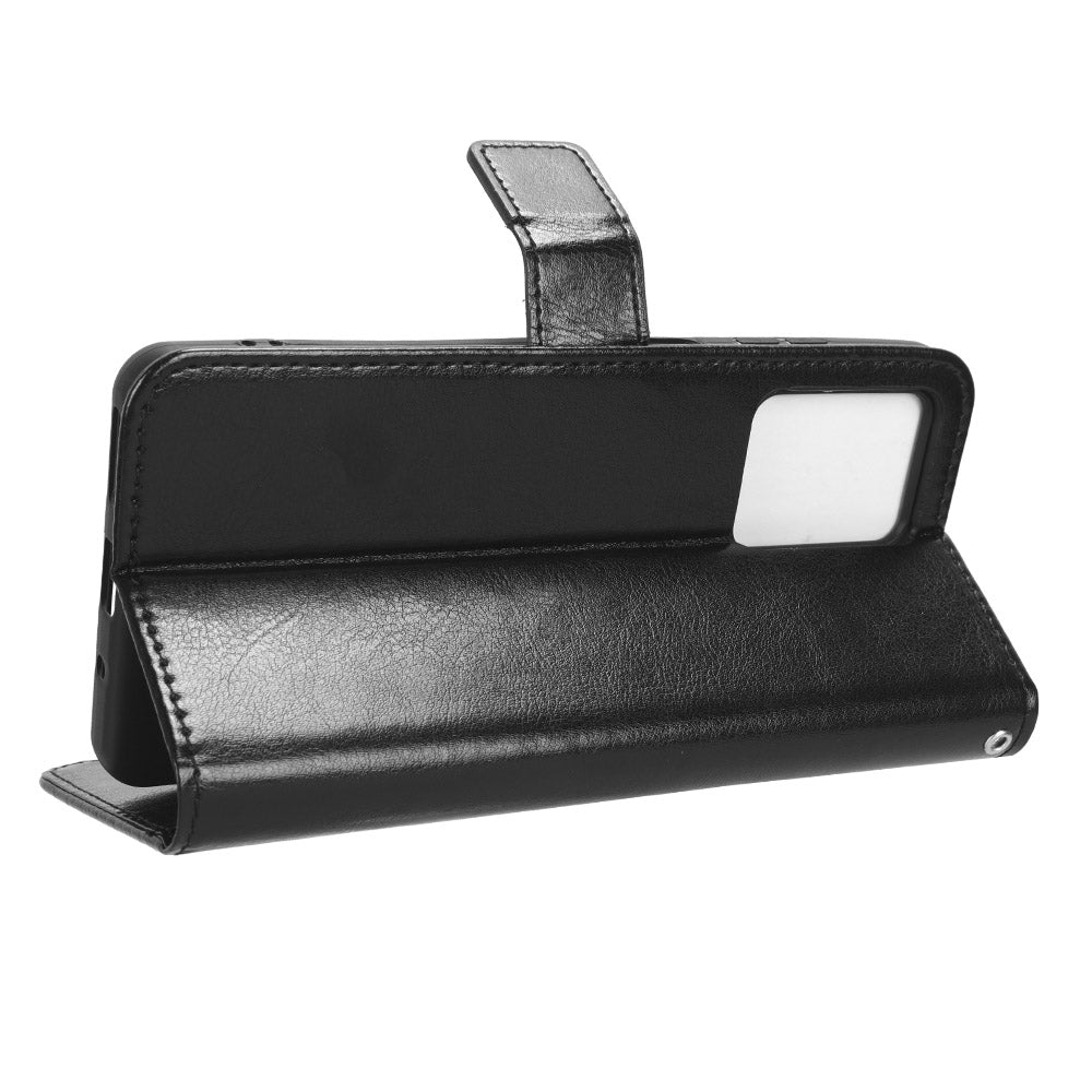 Wallet Case for Blackview A53 / A53 Pro PU Leather Crazy Horse Texture Phone Cover with Stand