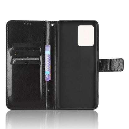 Wallet Case for Blackview A53 / A53 Pro PU Leather Crazy Horse Texture Phone Cover with Stand