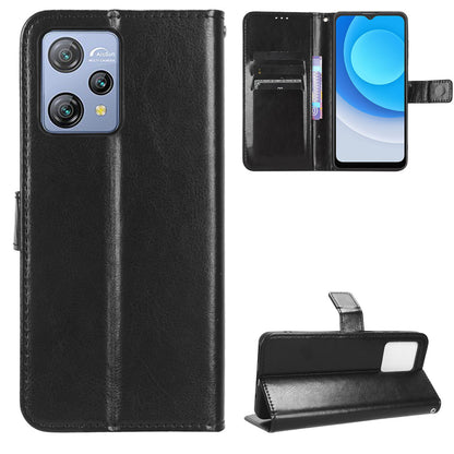 Wallet Case for Blackview A53 / A53 Pro PU Leather Crazy Horse Texture Phone Cover with Stand