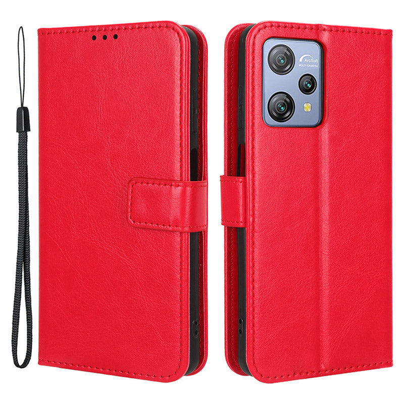 Wallet Case for Blackview A53 / A53 Pro PU Leather Crazy Horse Texture Phone Cover with Stand