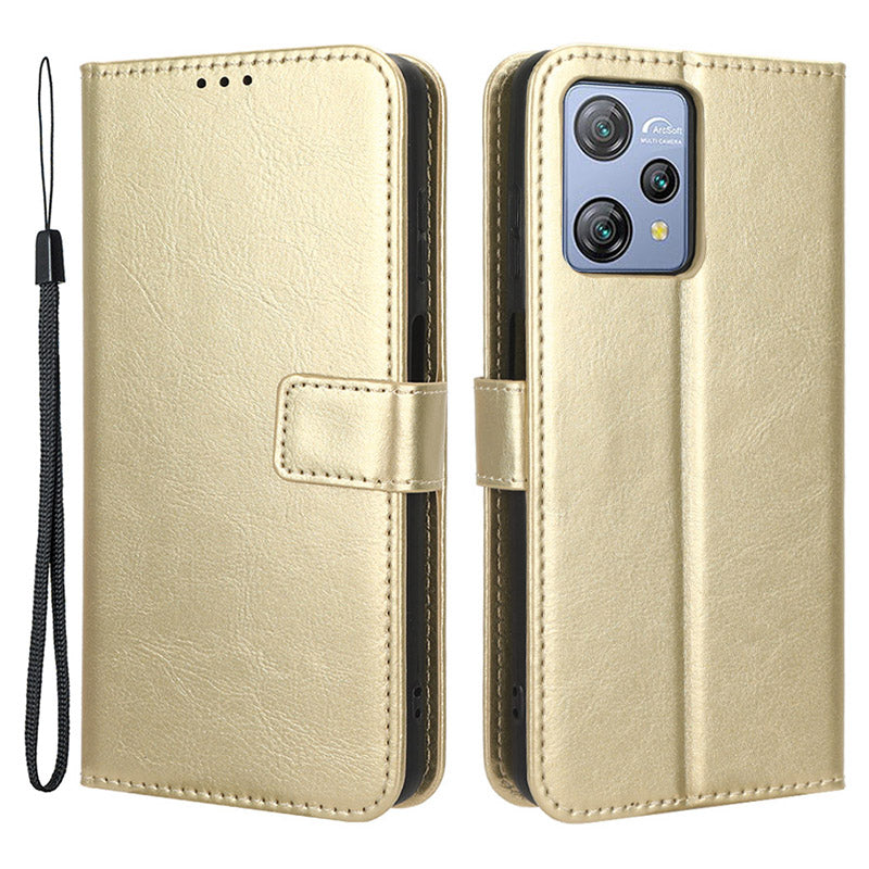 Wallet Case for Blackview A53 / A53 Pro PU Leather Crazy Horse Texture Phone Cover with Stand