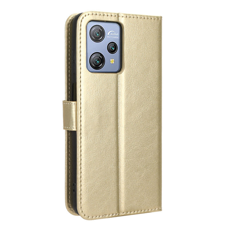 Wallet Case for Blackview A53 / A53 Pro PU Leather Crazy Horse Texture Phone Cover with Stand