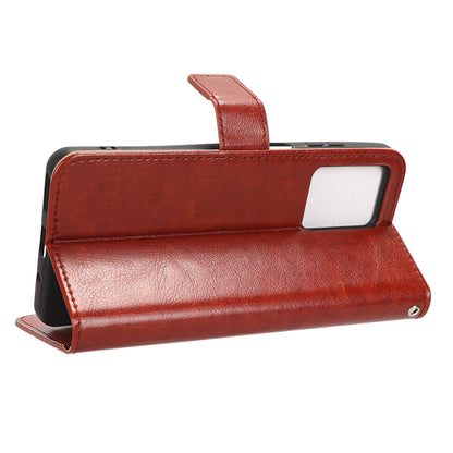 Wallet Case for Blackview A53 / A53 Pro PU Leather Crazy Horse Texture Phone Cover with Stand