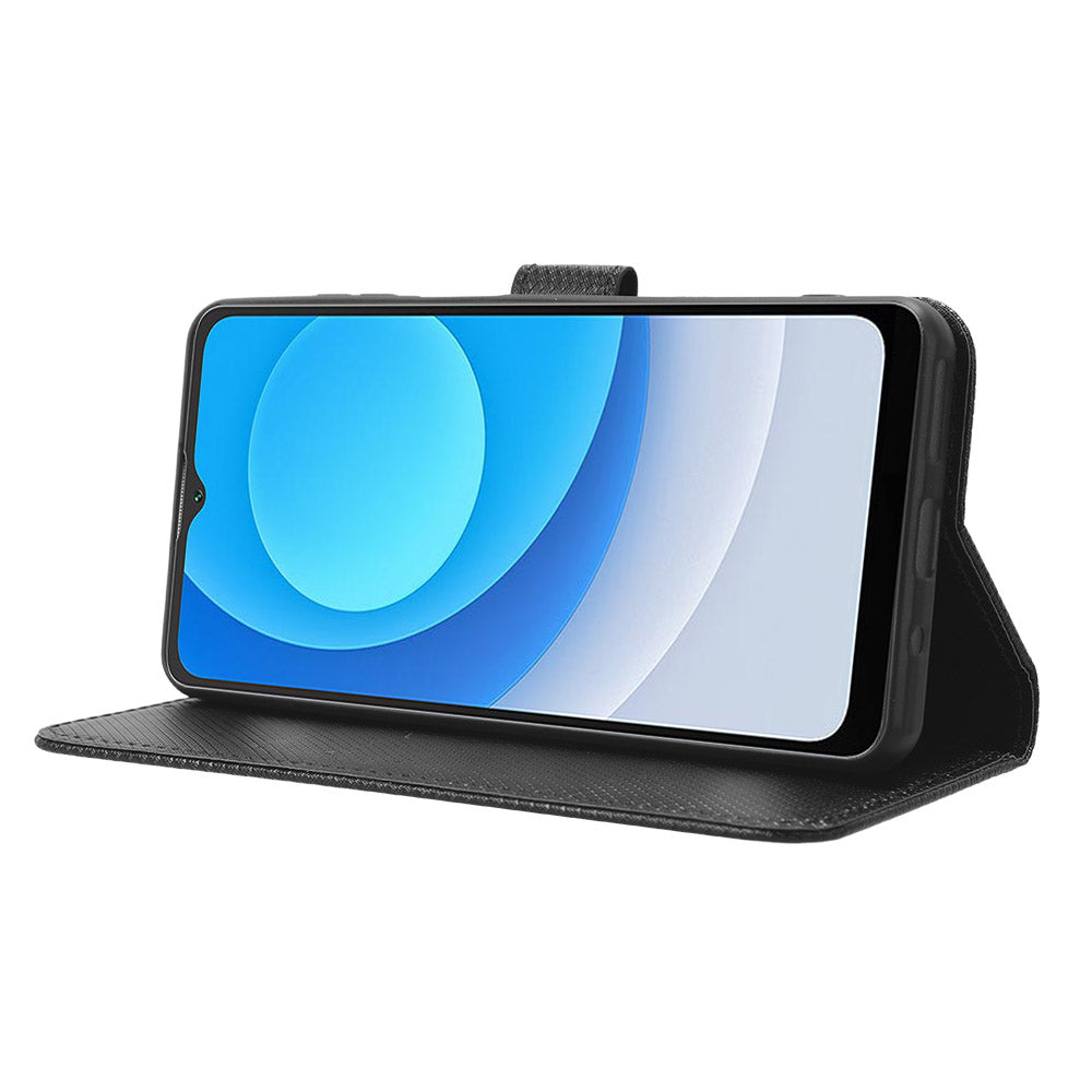 Diamond Texture Shell for Blackview A53 / A53 Pro PU Leather Wallet Case Flip Stand Phone Cover