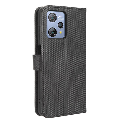 Diamond Texture Shell for Blackview A53 / A53 Pro PU Leather Wallet Case Flip Stand Phone Cover