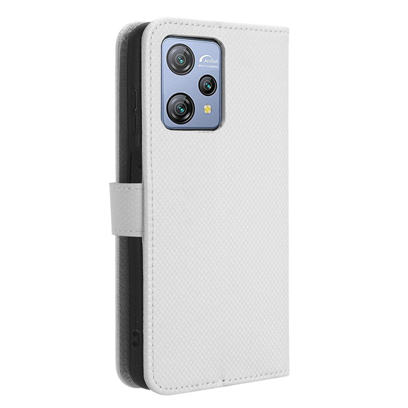 Diamond Texture Shell for Blackview A53 / A53 Pro PU Leather Wallet Case Flip Stand Phone Cover