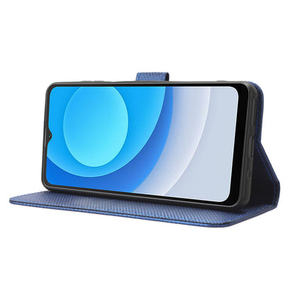 Diamond Texture Shell for Blackview A53 / A53 Pro PU Leather Wallet Case Flip Stand Phone Cover