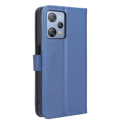 Diamond Texture Shell for Blackview A53 / A53 Pro PU Leather Wallet Case Flip Stand Phone Cover