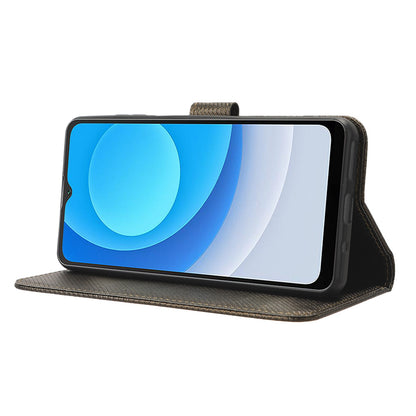 Diamond Texture Shell for Blackview A53 / A53 Pro PU Leather Wallet Case Flip Stand Phone Cover