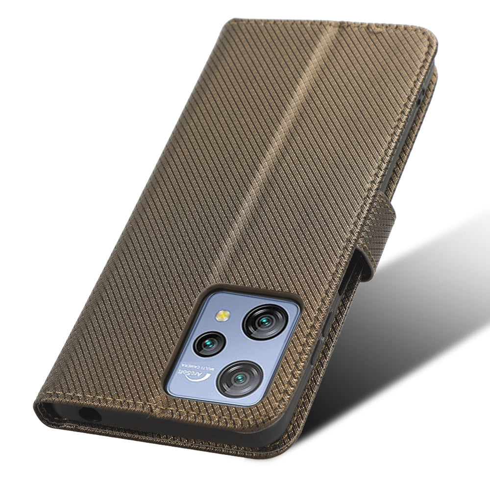 Diamond Texture Shell for Blackview A53 / A53 Pro PU Leather Wallet Case Flip Stand Phone Cover