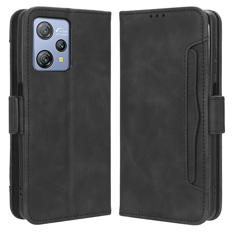 For Blackview A53 / A53 Pro Multiple Card Slots Leather Phone Case Drop-proof Stand Wallet Cover