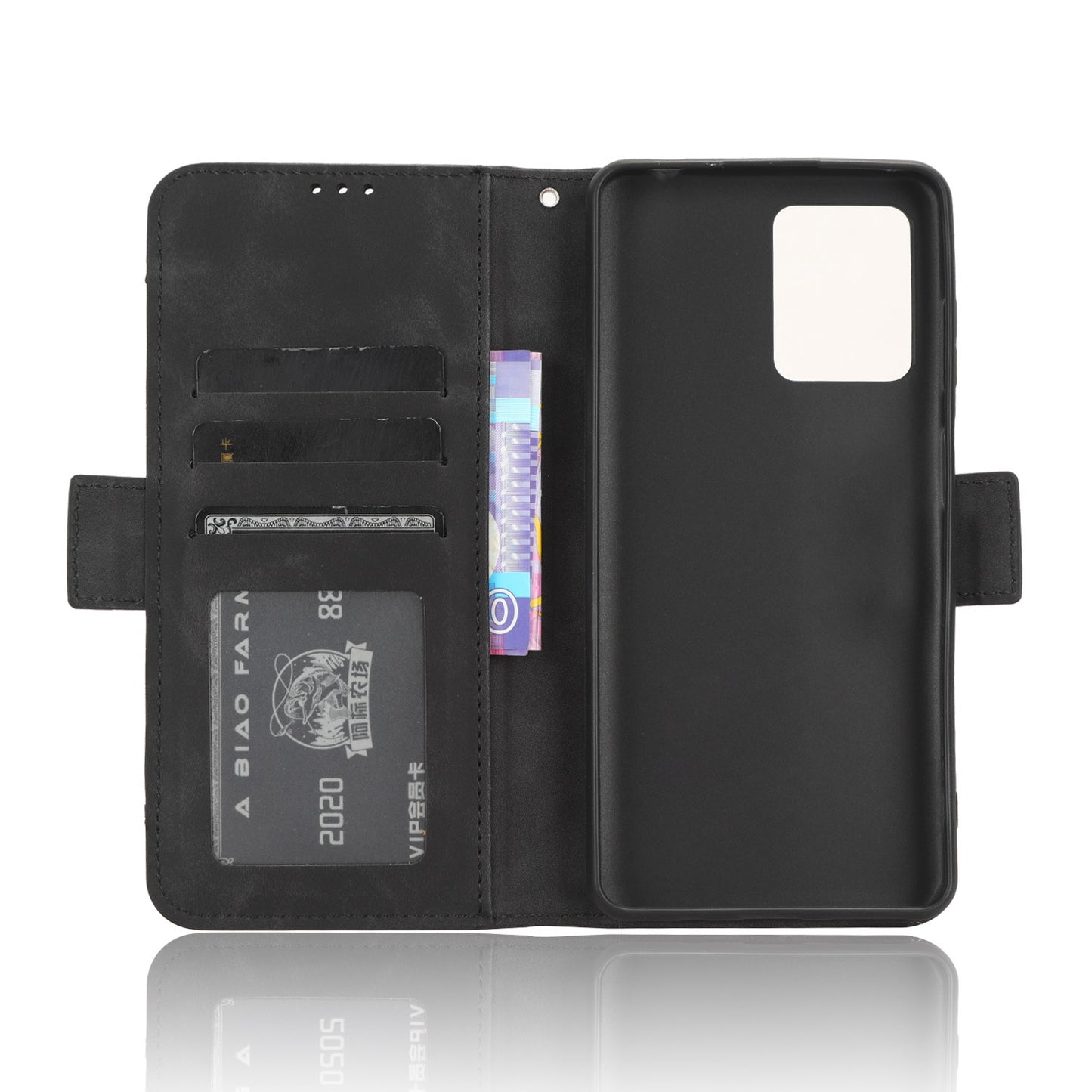 For Blackview A53 / A53 Pro Multiple Card Slots Leather Phone Case Drop-proof Stand Wallet Cover