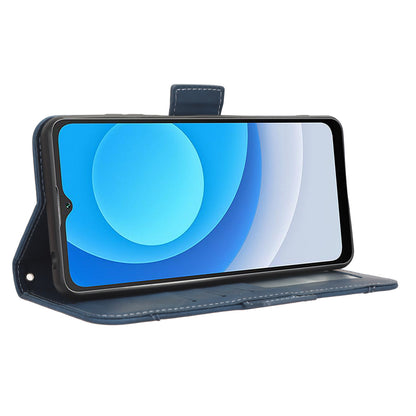 For Blackview A53 / A53 Pro Multiple Card Slots Leather Phone Case Drop-proof Stand Wallet Cover