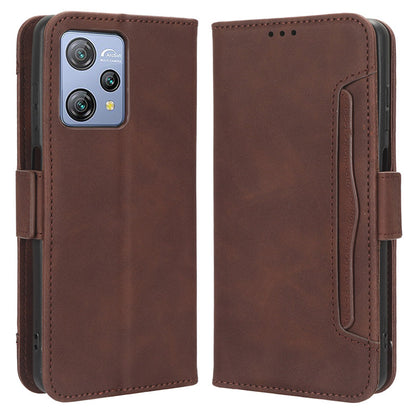 For Blackview A53 / A53 Pro Multiple Card Slots Leather Phone Case Drop-proof Stand Wallet Cover