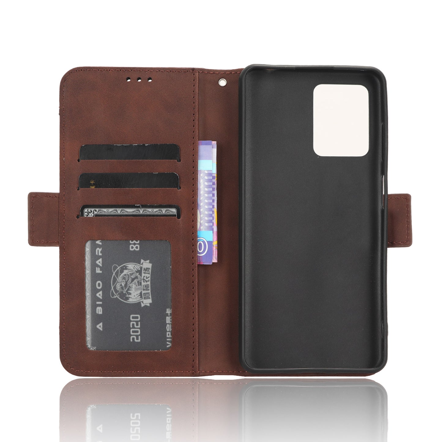 For Blackview A53 / A53 Pro Multiple Card Slots Leather Phone Case Drop-proof Stand Wallet Cover