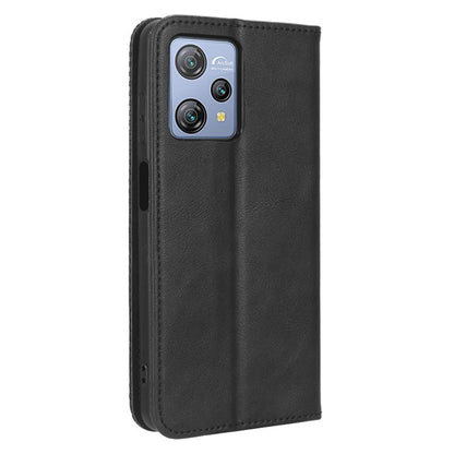 For Blackview A53 / A53 Pro Vintage PU Leather Magnetic Case Stand Wallet Flip Phone Cover