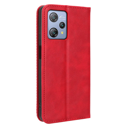 For Blackview A53 / A53 Pro Vintage PU Leather Magnetic Case Stand Wallet Flip Phone Cover