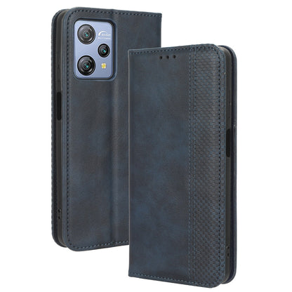For Blackview A53 / A53 Pro Vintage PU Leather Magnetic Case Stand Wallet Flip Phone Cover