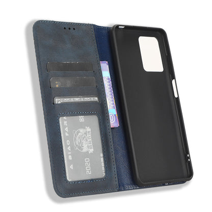 For Blackview A53 / A53 Pro Vintage PU Leather Magnetic Case Stand Wallet Flip Phone Cover