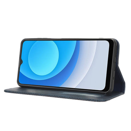 For Blackview A53 / A53 Pro Vintage PU Leather Magnetic Case Stand Wallet Flip Phone Cover