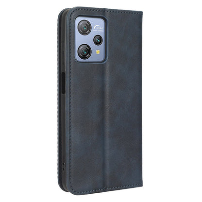 For Blackview A53 / A53 Pro Vintage PU Leather Magnetic Case Stand Wallet Flip Phone Cover
