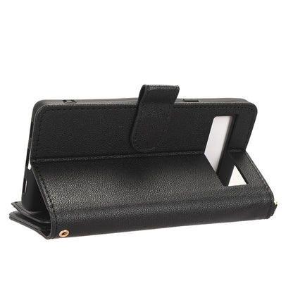 For Google Pixel 7a Zipper Pocket Leather Wallet Phone Case Cellphone Cover with Stand