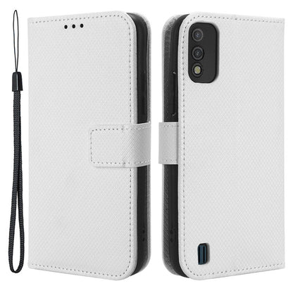 Diamond Texture Shell for Itel A26 PU Leather Wallet Folio Flip Case Stand Phone Cover