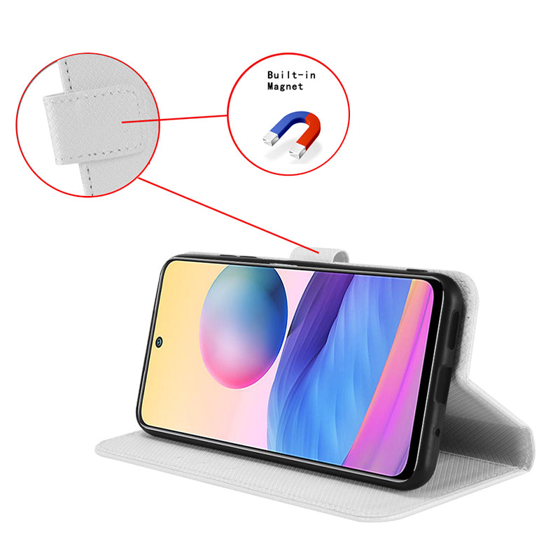 Diamond Texture Shell for Itel A26 PU Leather Wallet Folio Flip Case Stand Phone Cover