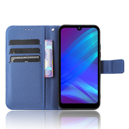 Diamond Texture Shell for Itel A26 PU Leather Wallet Folio Flip Case Stand Phone Cover
