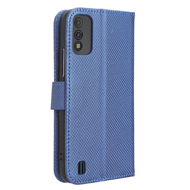 Diamond Texture Shell for Itel A26 PU Leather Wallet Folio Flip Case Stand Phone Cover