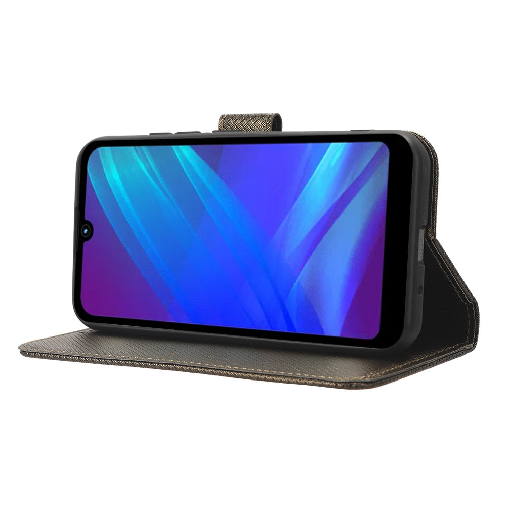 Diamond Texture Shell for Itel A26 PU Leather Wallet Folio Flip Case Stand Phone Cover