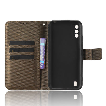 Diamond Texture Shell for Itel A26 PU Leather Wallet Folio Flip Case Stand Phone Cover