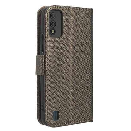 Diamond Texture Shell for Itel A26 PU Leather Wallet Folio Flip Case Stand Phone Cover