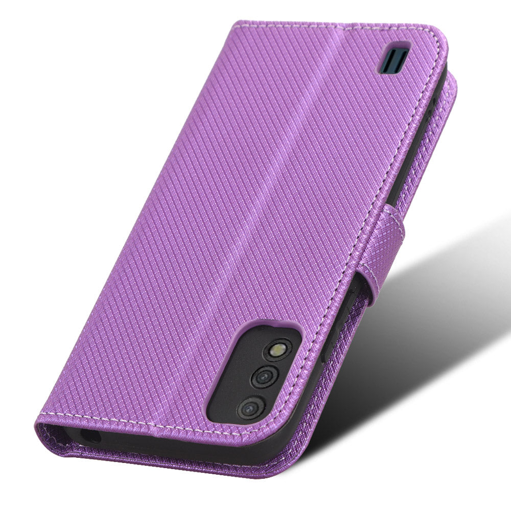 Diamond Texture Shell for Itel A26 PU Leather Wallet Folio Flip Case Stand Phone Cover