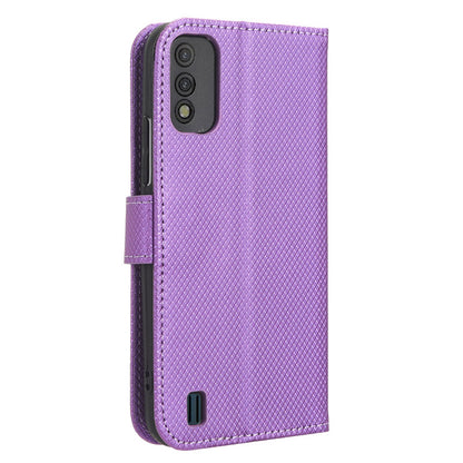 Diamond Texture Shell for Itel A26 PU Leather Wallet Folio Flip Case Stand Phone Cover