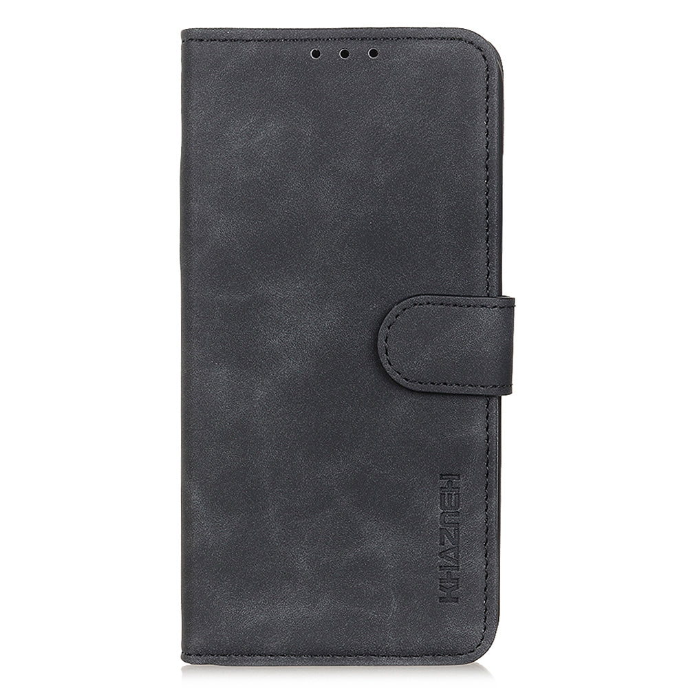 KHAZNEH For Oppo A1 5G / A98 5G / F23 5G Anti-Fingerprint Cell Phone Cover Stand Wallet Retro Leather Phone Case