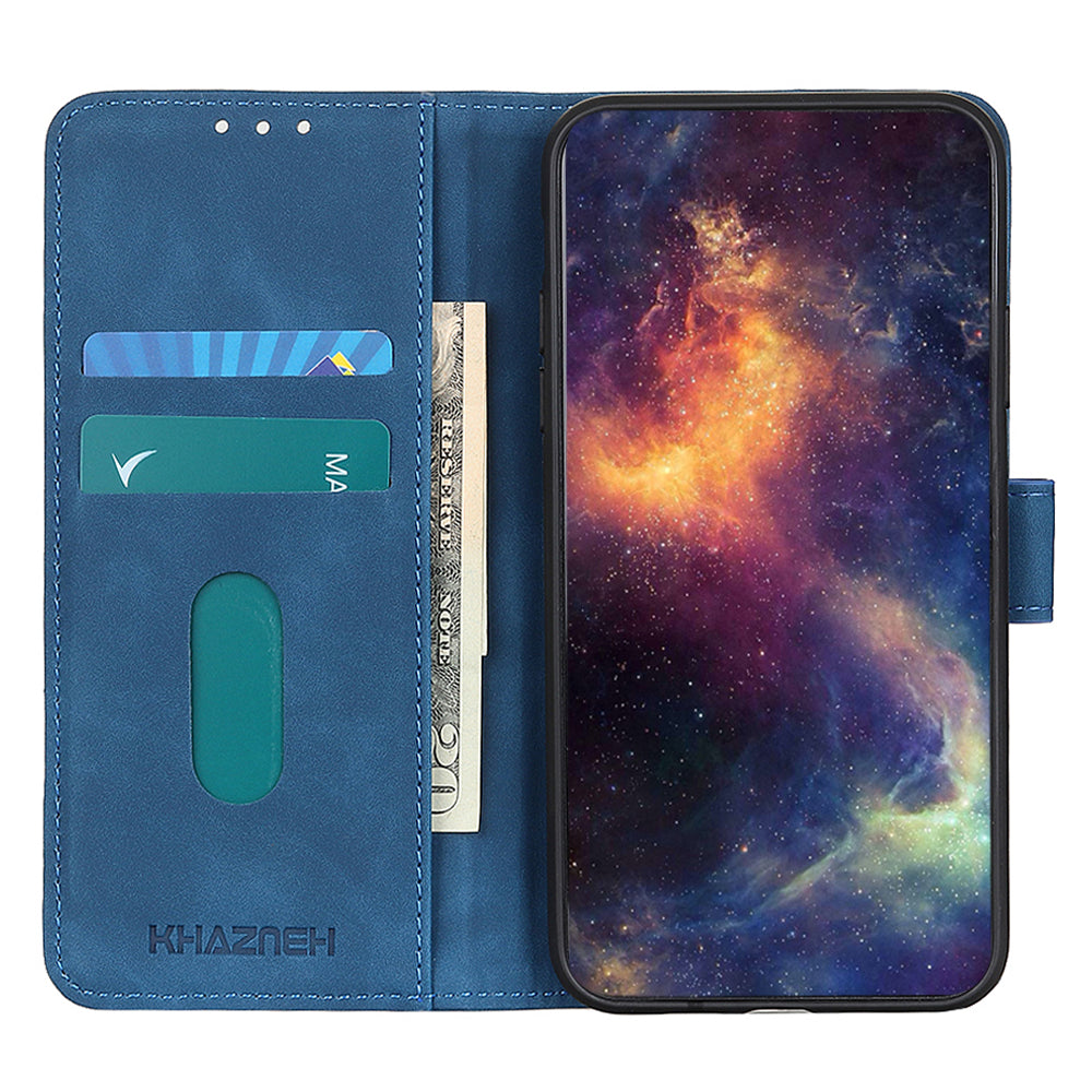 KHAZNEH For Oppo A1 5G / A98 5G / F23 5G Anti-Fingerprint Cell Phone Cover Stand Wallet Retro Leather Phone Case