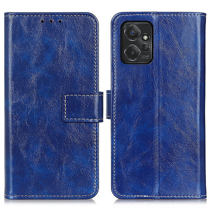 For Motorola Moto G Power 5G Wallet Stand Phone Leather Case Retro Crazy Horse Texture Phone Cover