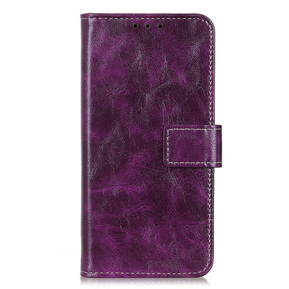 For Motorola Moto G Power 5G Wallet Stand Phone Leather Case Retro Crazy Horse Texture Phone Cover