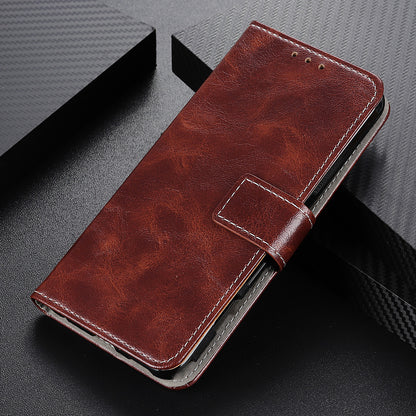 For Motorola Moto G Power 5G Wallet Stand Phone Leather Case Retro Crazy Horse Texture Phone Cover