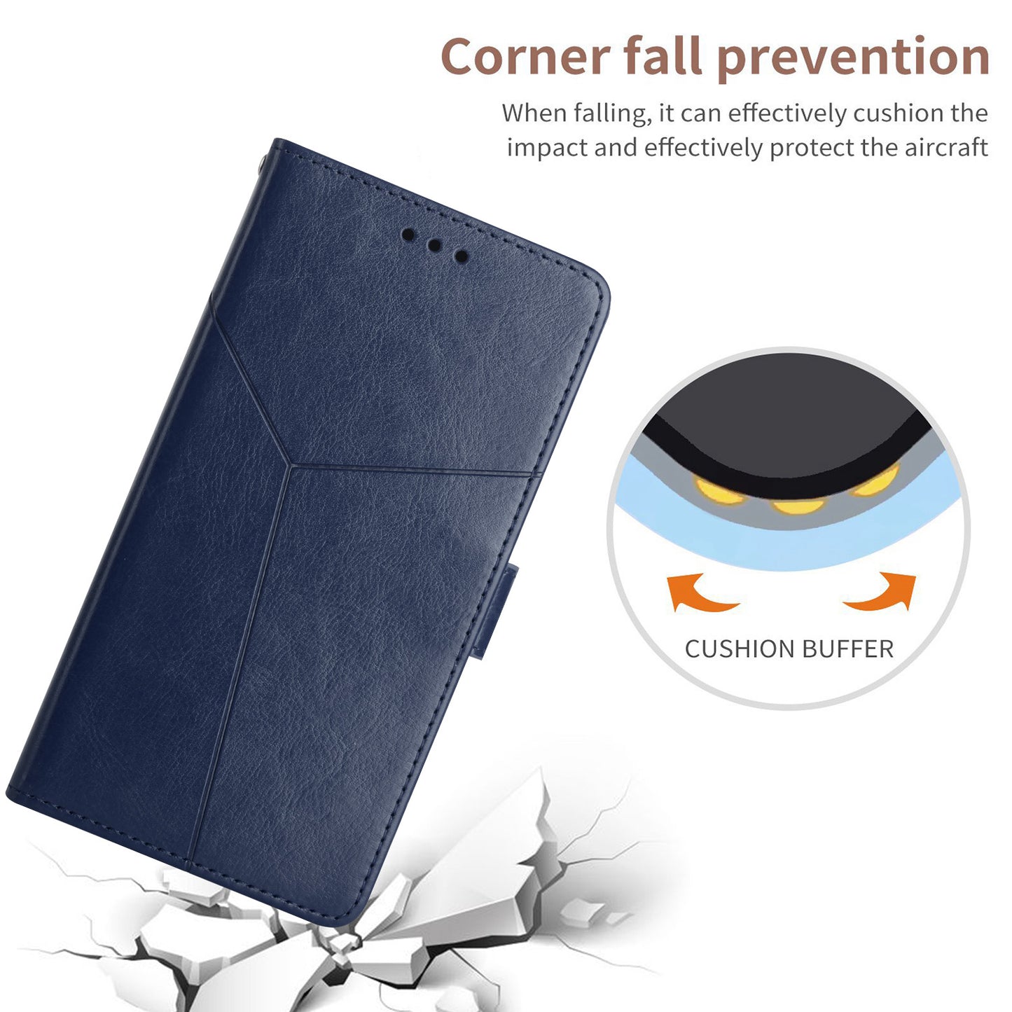 HT01 PU Leather Case for Xiaomi Poco F5 Pro 5G / Redmi K60 5G / K60 Pro 5G , Stand Wallet Y-shaped Line Imprinting Phone Cover