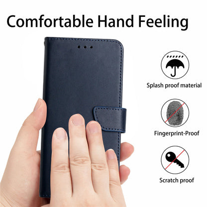 HT02 Wallet Phone Case for Xiaomi Poco F5 Pro 5G / Redmi K60 5G / K60 Pro 5G , Genuine Cow Leather Nappa Texture Stand Cover