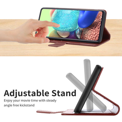 HT01 PU Leather Wallet Case for Xiaomi Poco F5 5G / Redmi Note 12 Turbo , Y-shaped Line Imprinted Stand Phone Cover