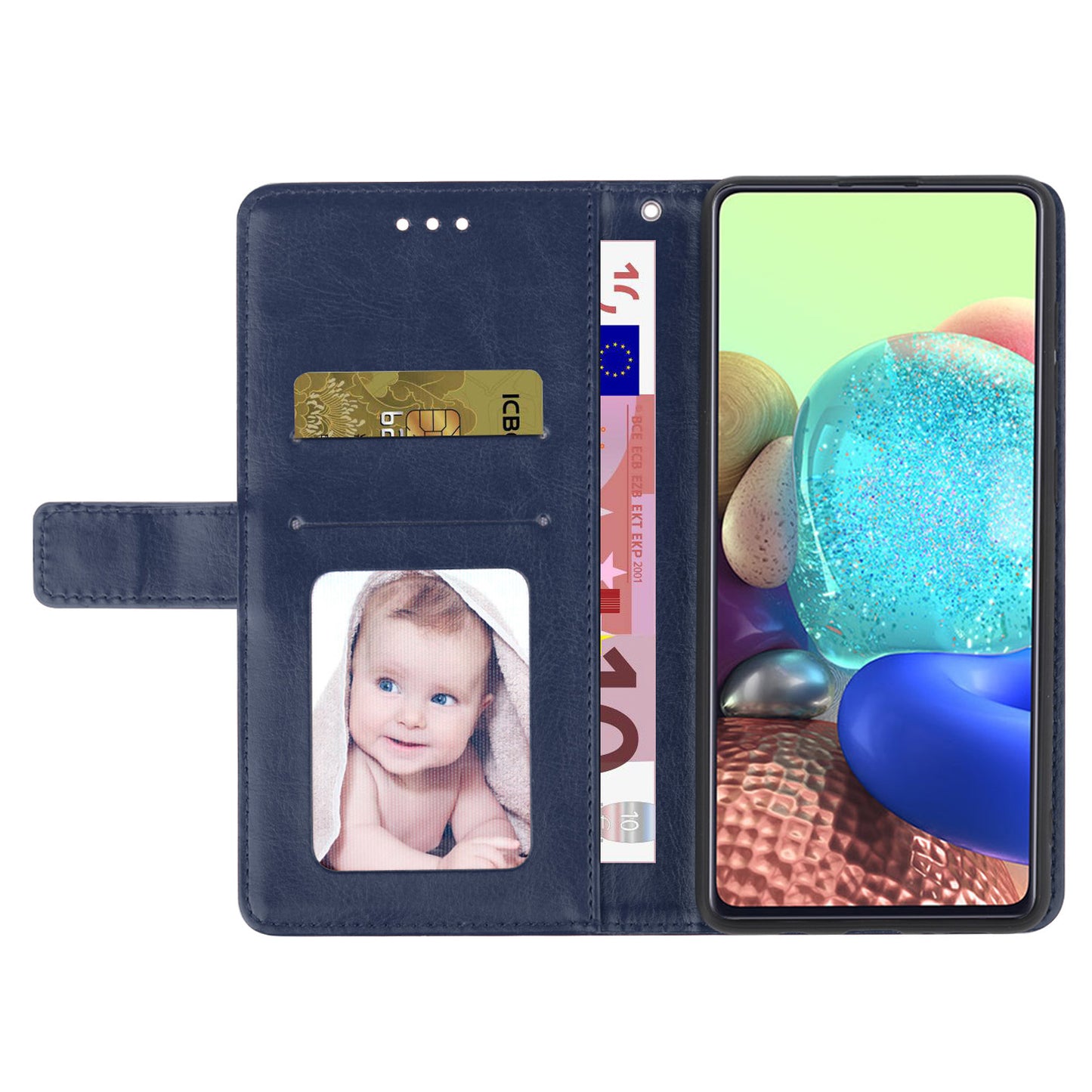 HT01 PU Leather Wallet Case for Xiaomi Poco F5 5G / Redmi Note 12 Turbo , Y-shaped Line Imprinted Stand Phone Cover