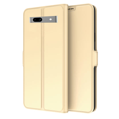 Card Holder Phone Case for Google Pixel 7a , PU Leather + TPU Full Protection Stand Cover