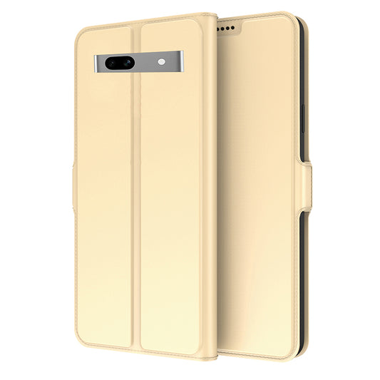 Card Holder Phone Case for Google Pixel 7a , PU Leather + TPU Full Protection Stand Cover