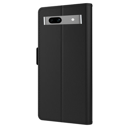 For Google Pixel 7a Phone Stand Case Card Holder Leather Phone Cover with Mirror Design