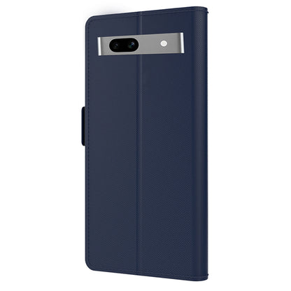 For Google Pixel 7a Phone Stand Case Card Holder Leather Phone Cover with Mirror Design